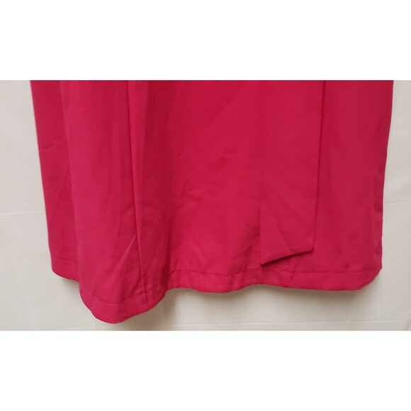 Women’s Shein Fuchsia High Neck Tie Swing Dress Size L NWOT - Picture 6 of 10